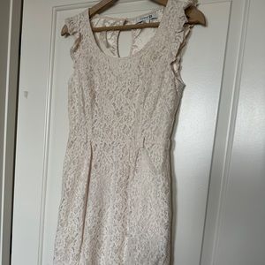 Super cute flutter tank sleeve floral dress